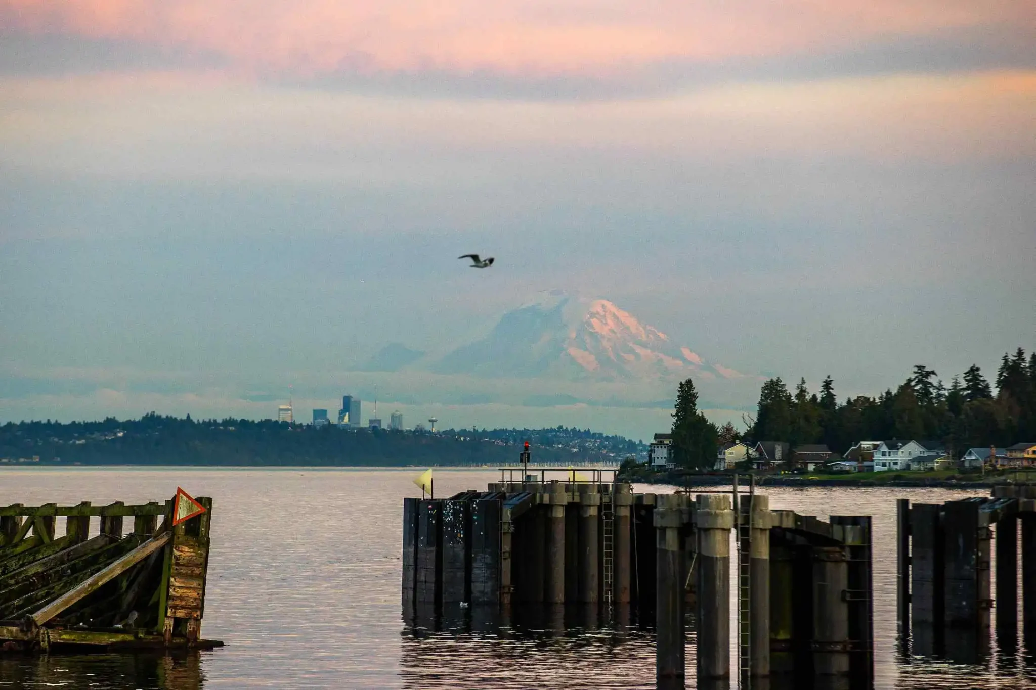 Edmonds to Kingston ferry crossing on Puget Sound