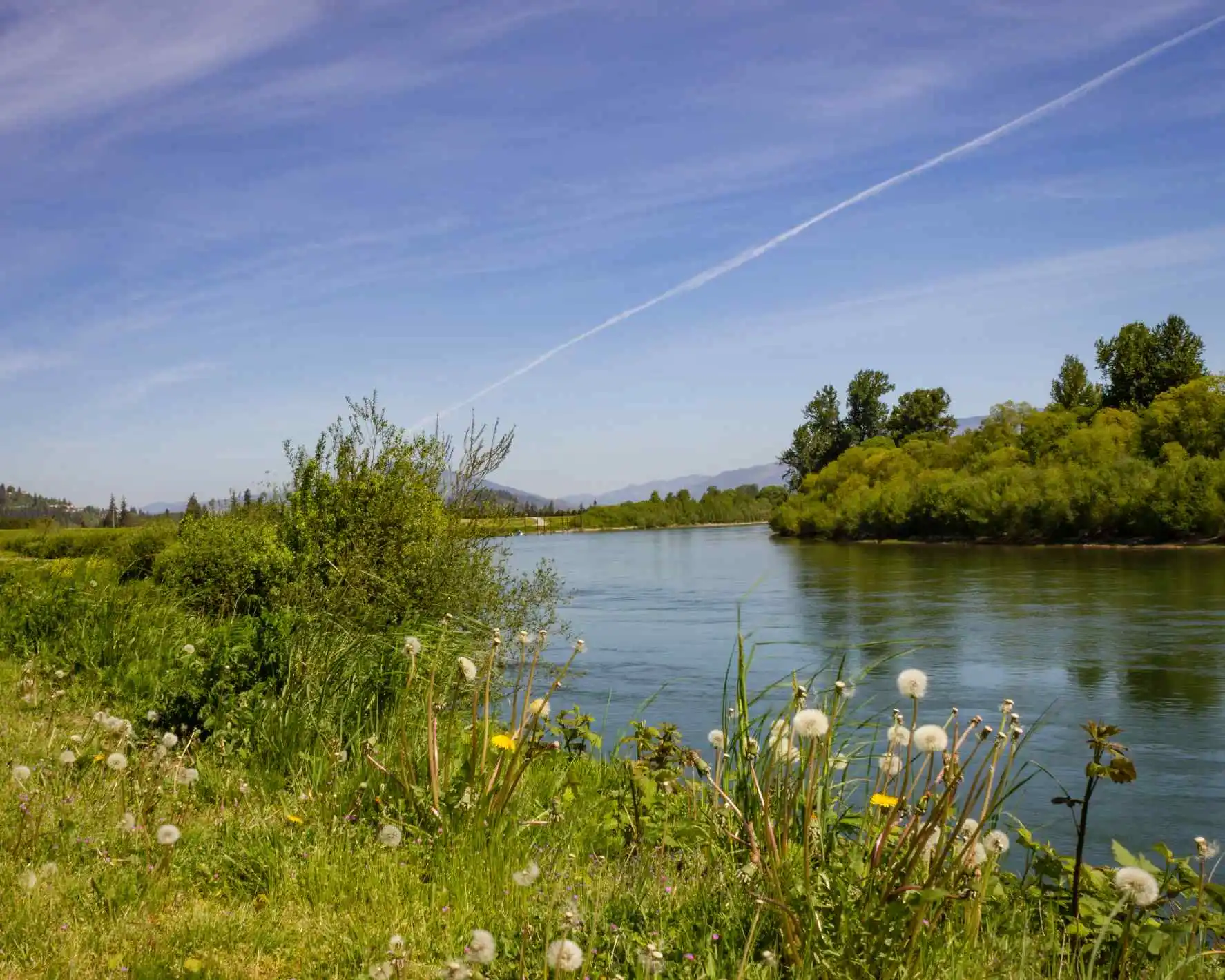 Skagit River Summer Clouds over Burlington
